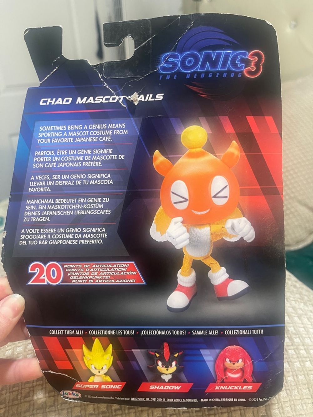 Sonic 3 Chao Mascot Tails Orange Figure - Official Packaging - Picture 4 of 6